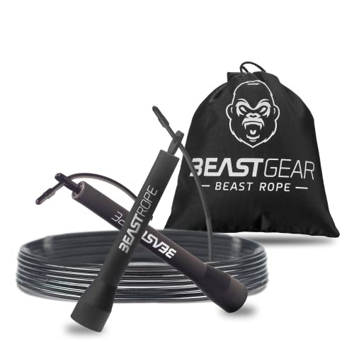 Beast Gear Springseil für Erwachsene - Fitness-Speed-Rope...