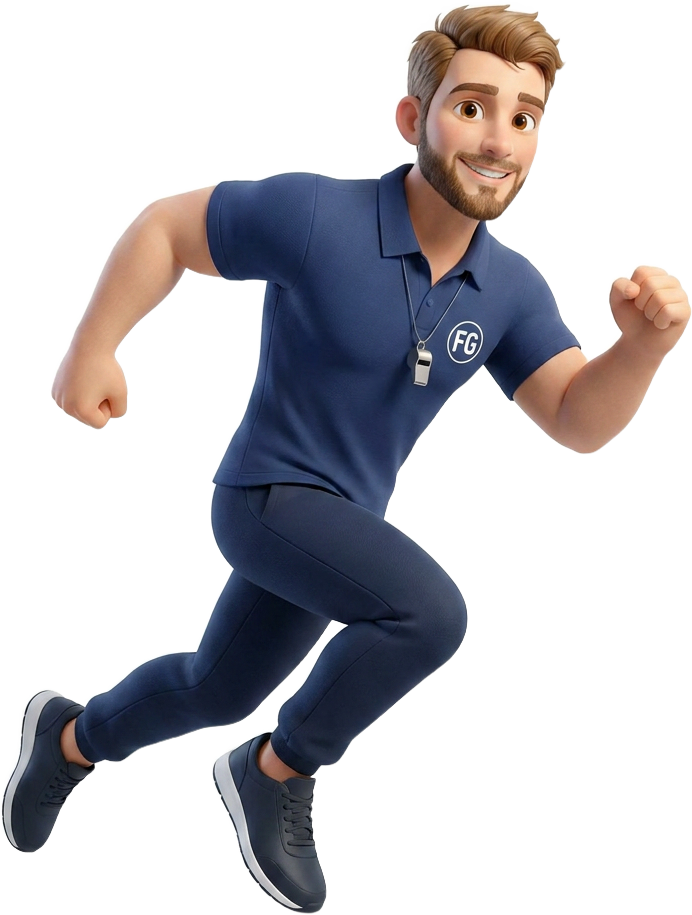 Der Fitness Guru sprintet los
